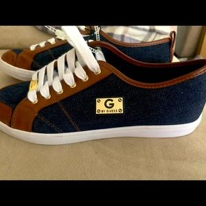 By GUESS Denim & brown shoes size 10